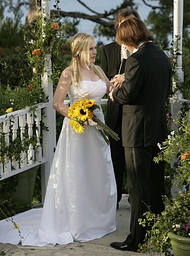 Allison et Joe lors de leur mariage